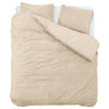 Droomtextiel Teddy Dekbedovertrek Taupe - 240x200/220 cm - Luxe Teddystof - Heerlijk Zacht