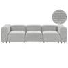 Beliani FALSTERBO - Modulaire Sofa-Grijs-Corduroy