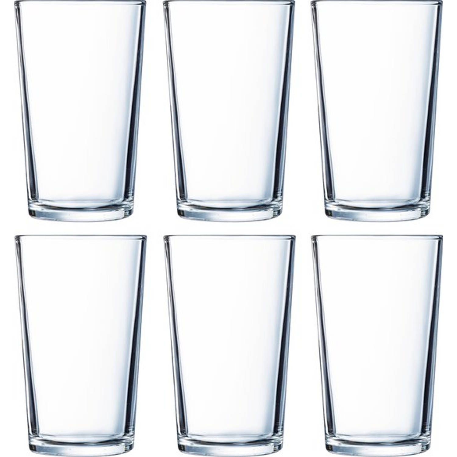 Arcoroc Conique Waterglazen - Longdrinkglas - 28 cl - 6 Stuks - Stapelbaar