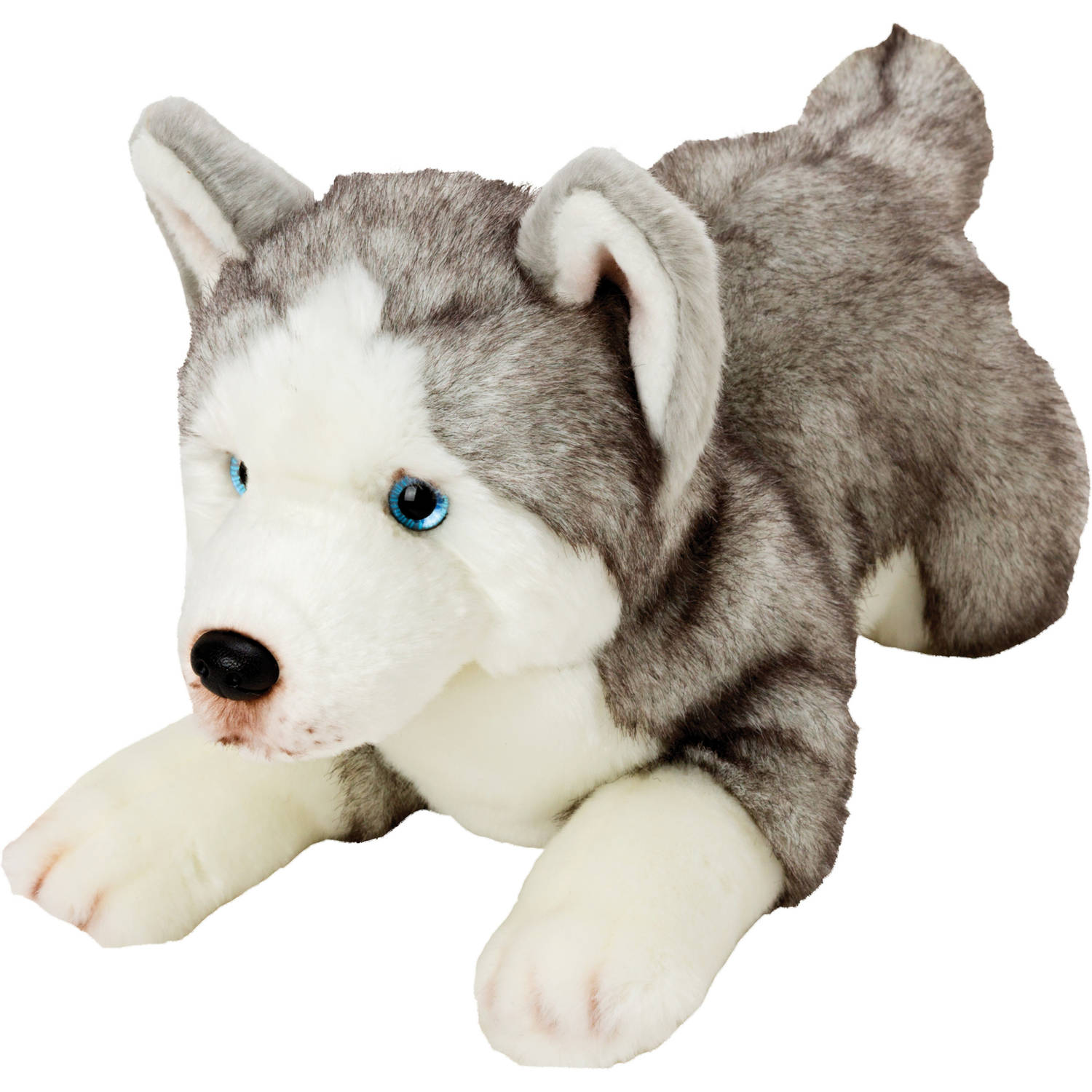 Suki Gifts pluche knuffeldier hond Husky 34 cm Honden knuffels Knuffel huisdieren