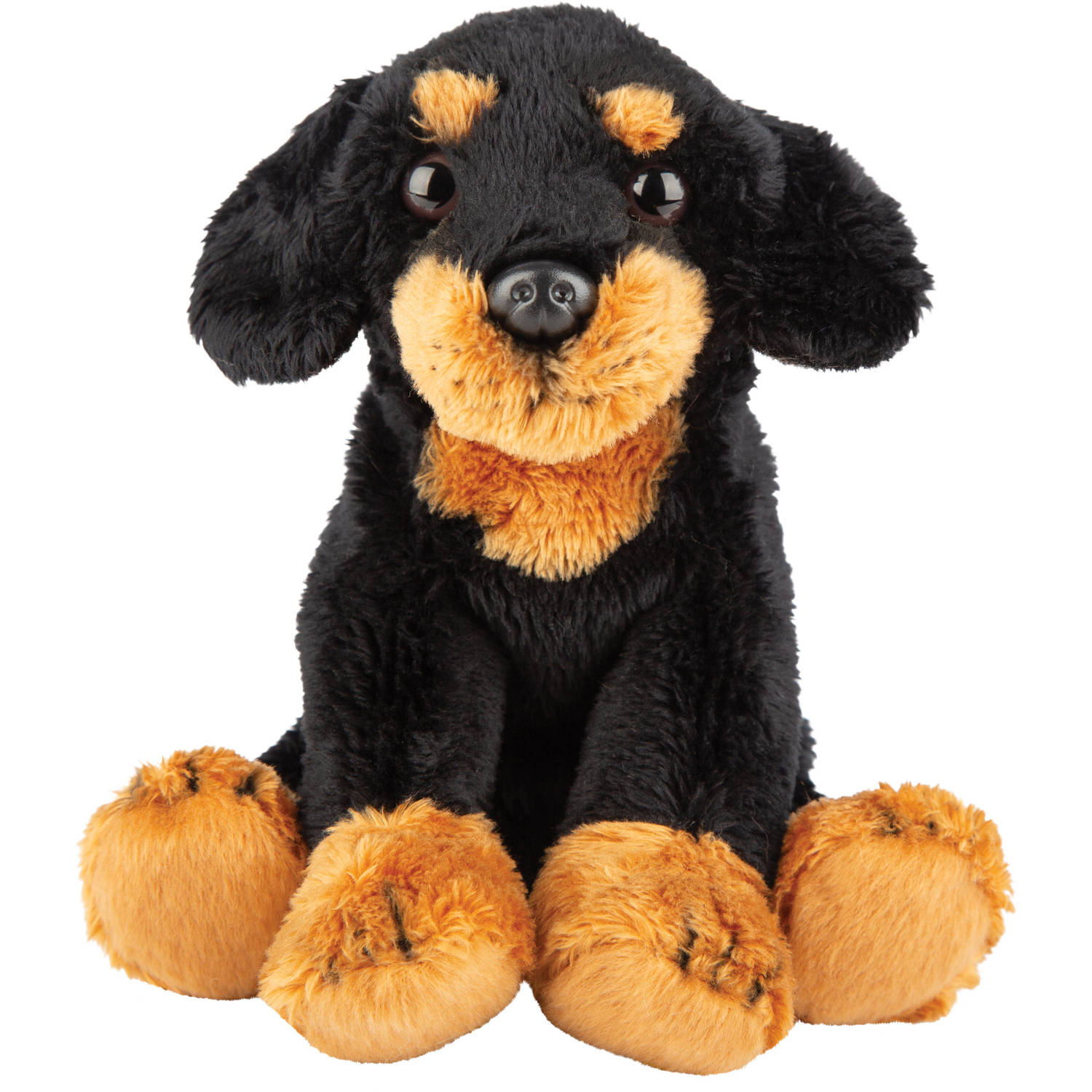 Pluche knuffel dieren Zwarte Tekkel hond 13 cm Knuffel huisdieren