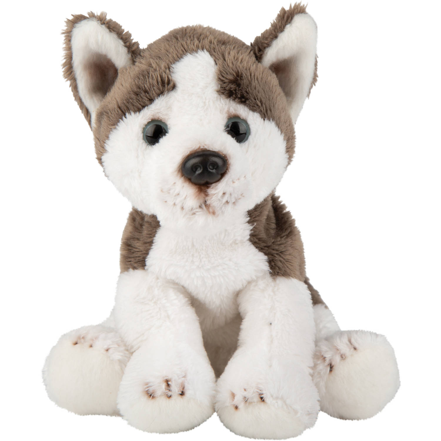 Pluche knuffel dieren Husky hond 13 cm Knuffel huisdieren