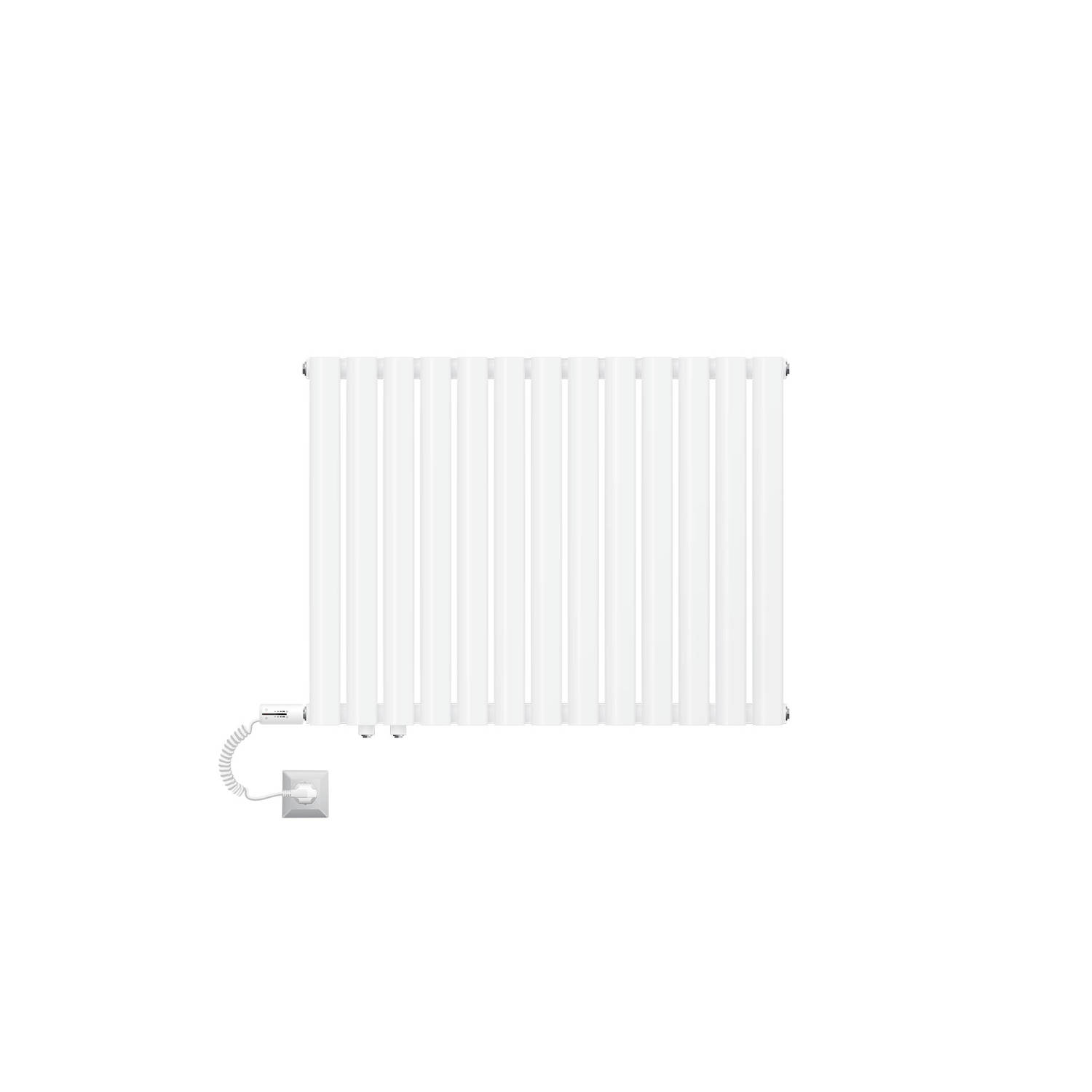 LuxeBath elektrische paneelradiator 600 x 780 mm wit dubbellaags met verwarmingselement 300W touch control, horizontale