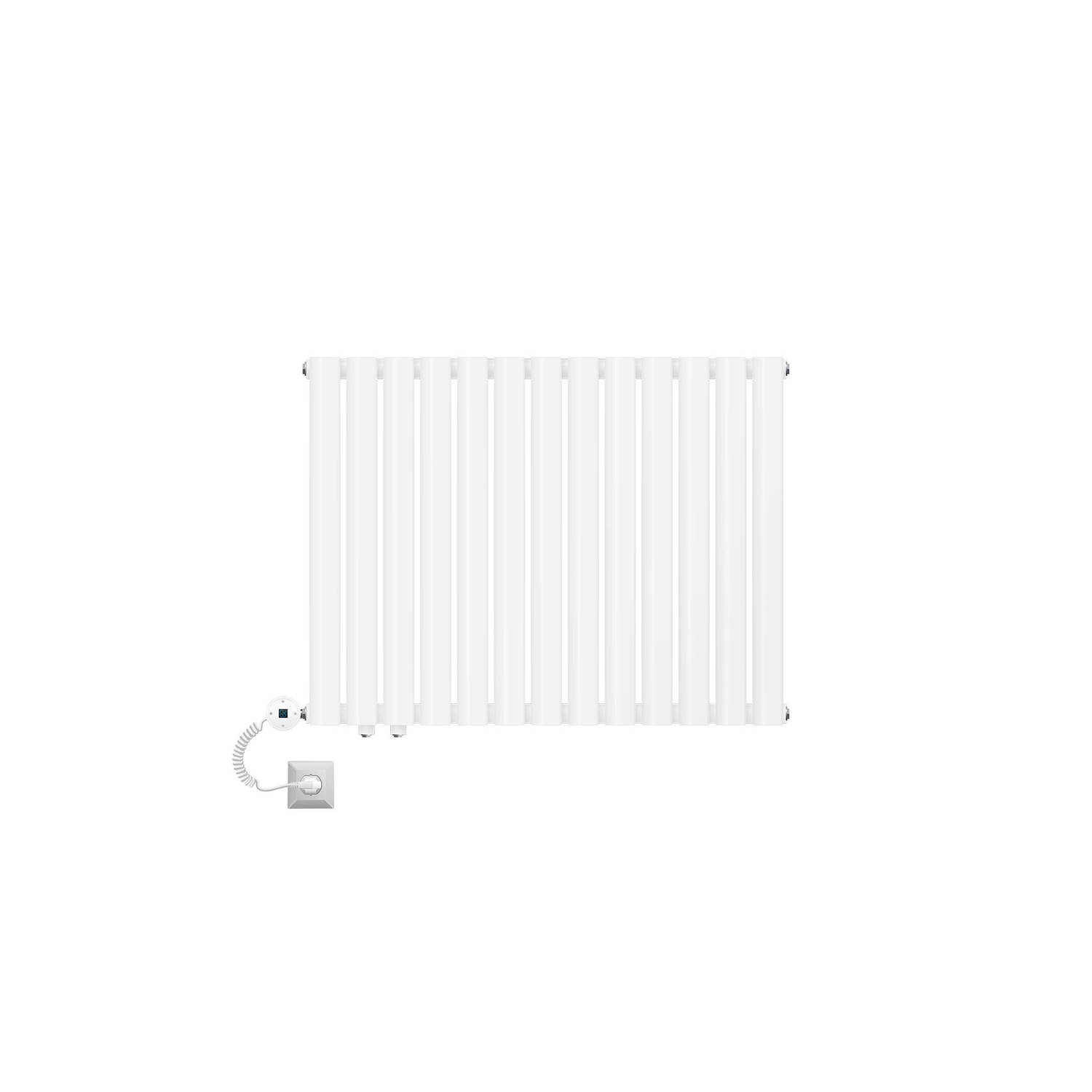 LuxeBath elektrische paneelradiator 600 x 780 mm wit dubbellaags met verwarmingselement 300W digitaal display