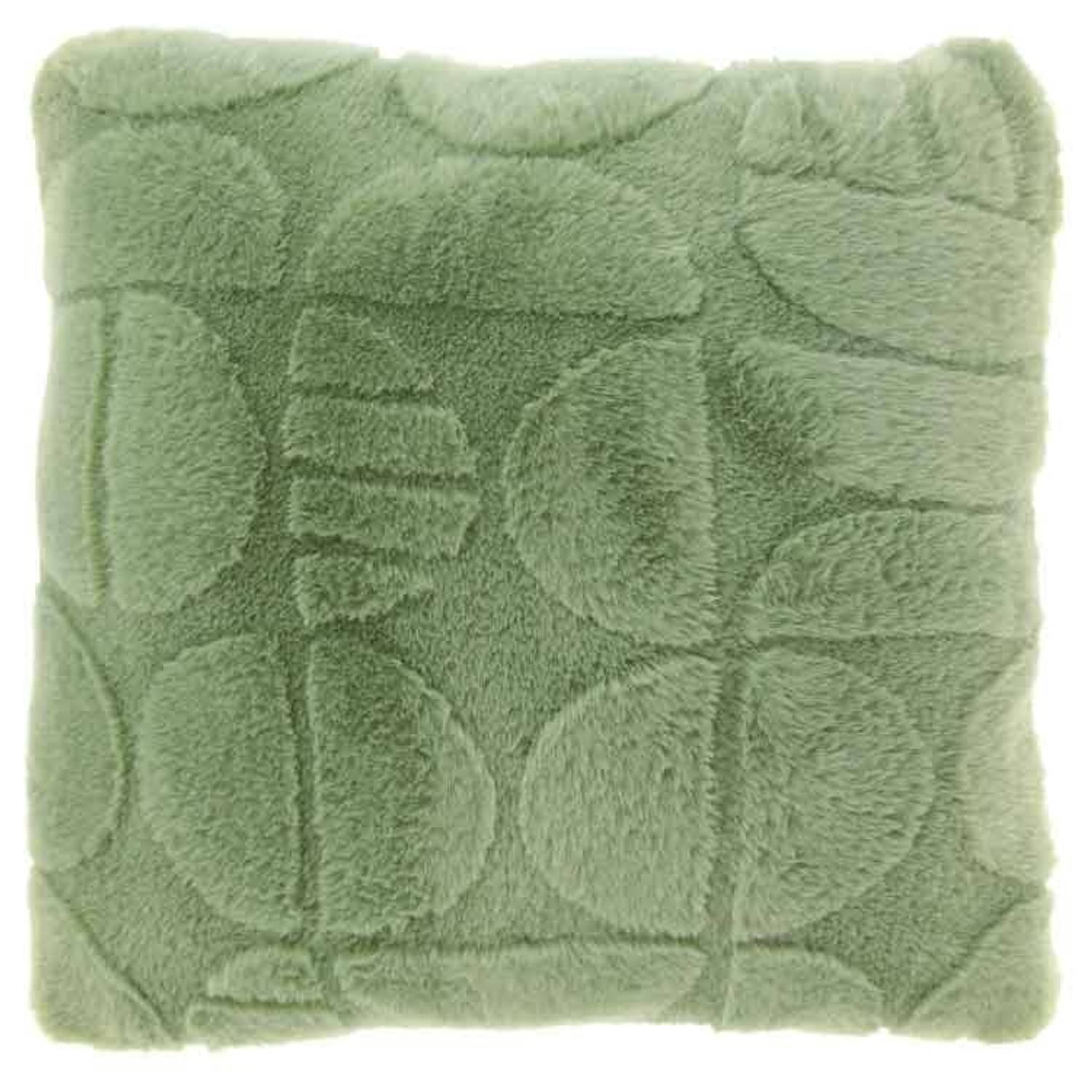 Unique Living - Kussenhoes Milan Tea Green -45x45cm