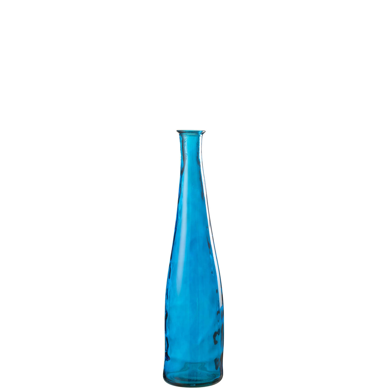 J-line - Vaas Viooltje Glas Blauw Small - 18x18x80cm