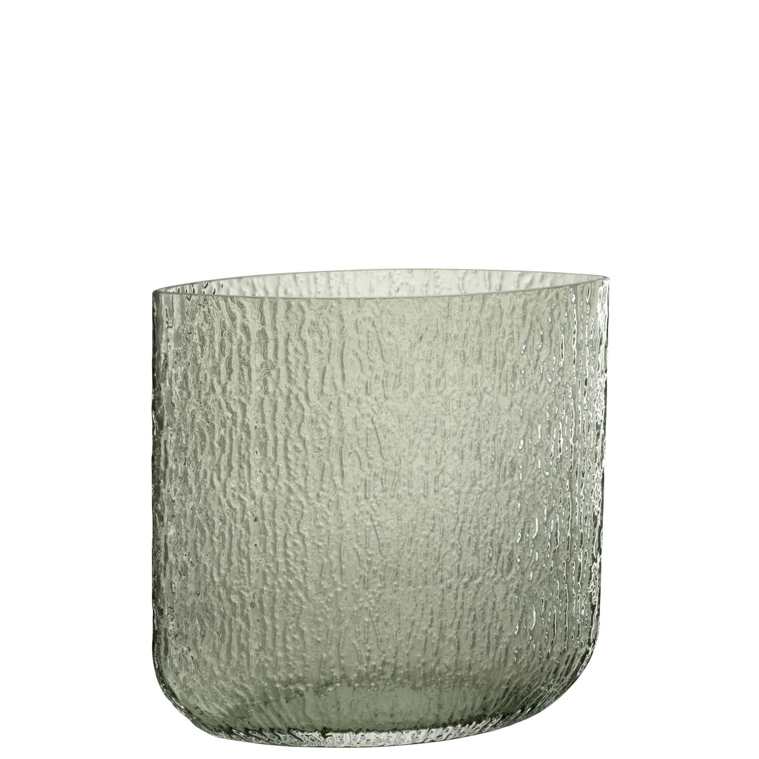 J-line - Vaas Mila Large Glas Groen - 31x13x30cm