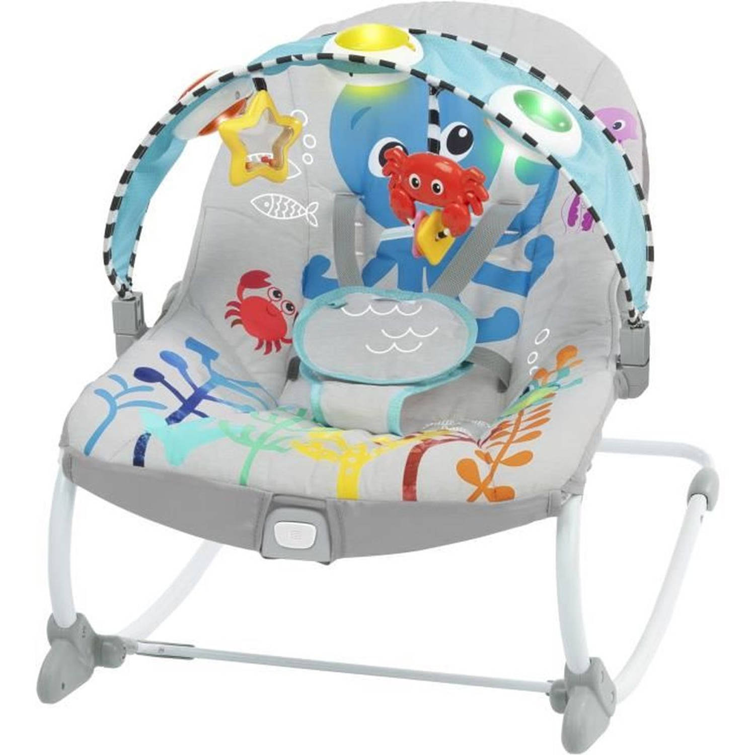 Schommelligstoel - BABY EINSTEIN - Ocean Explorers Kick to It Opus Musical Infant to Toddler Rocker - Kinderen van 0 tot