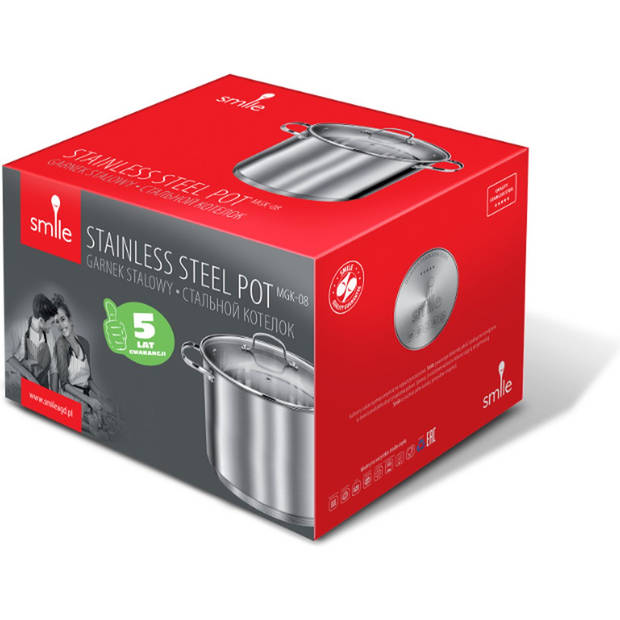 Smile Soeppan Kookpan groot - 11 Liter - Inductie - Met Maatverdeling