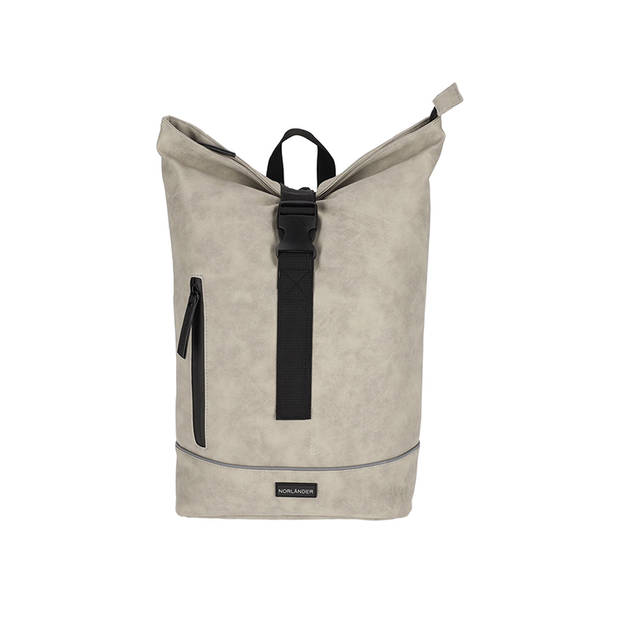 Norlander compacte rolltop rugzak - 23 Liter - Nubuck - 30 x 16 x 49 cm - Zwart