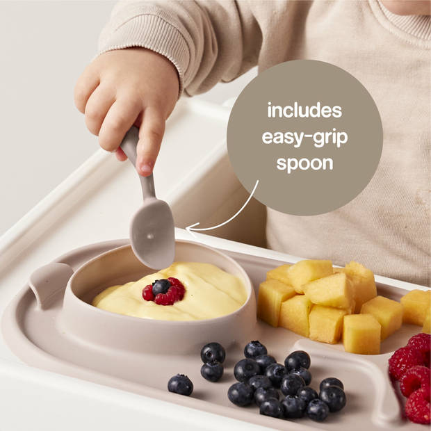 B.box oprolbaar bordje Roll & Go mealtime mat Latte