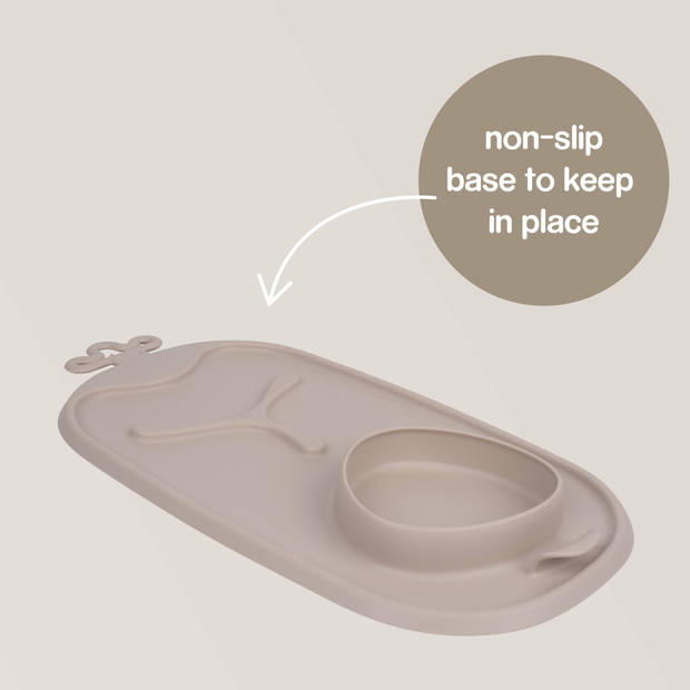 B.box oprolbaar bordje Roll & Go mealtime mat Latte