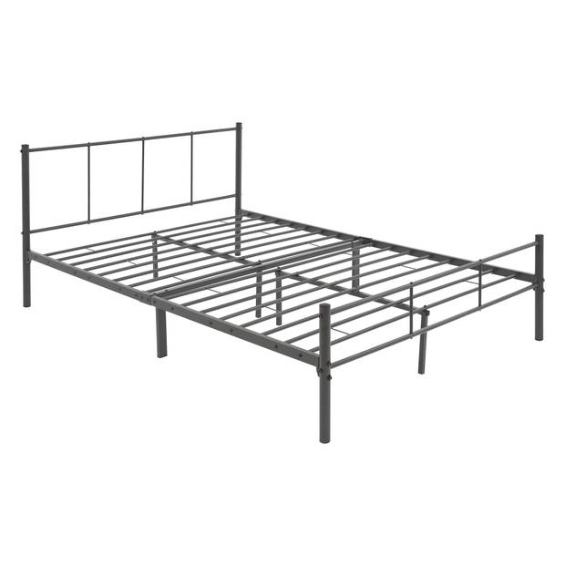 ML-Design metalen bed antraciet, 160x200 cm, gemaakt van stalen frame met poedercoating