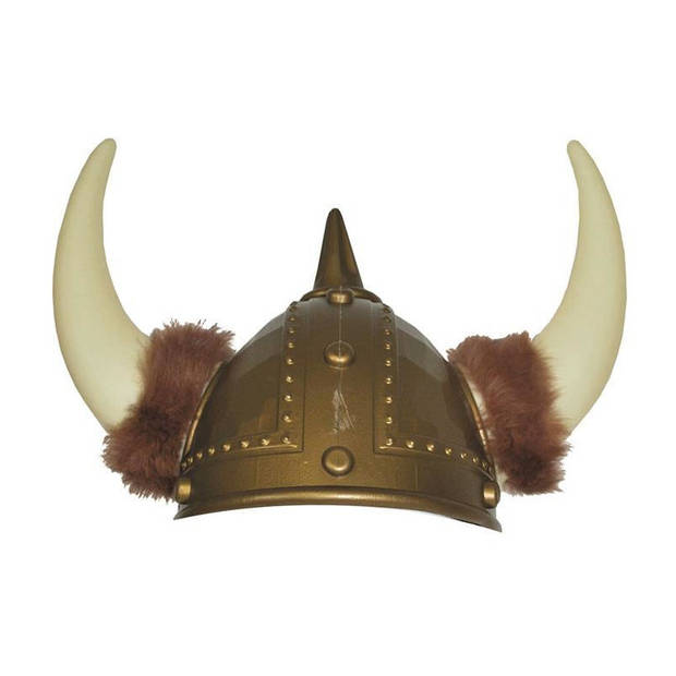 Stoere viking verkleed helm de luxe - Verkleedhoofddeksels