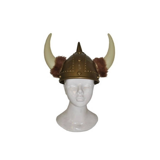 Stoere viking verkleed helm de luxe - Verkleedhoofddeksels