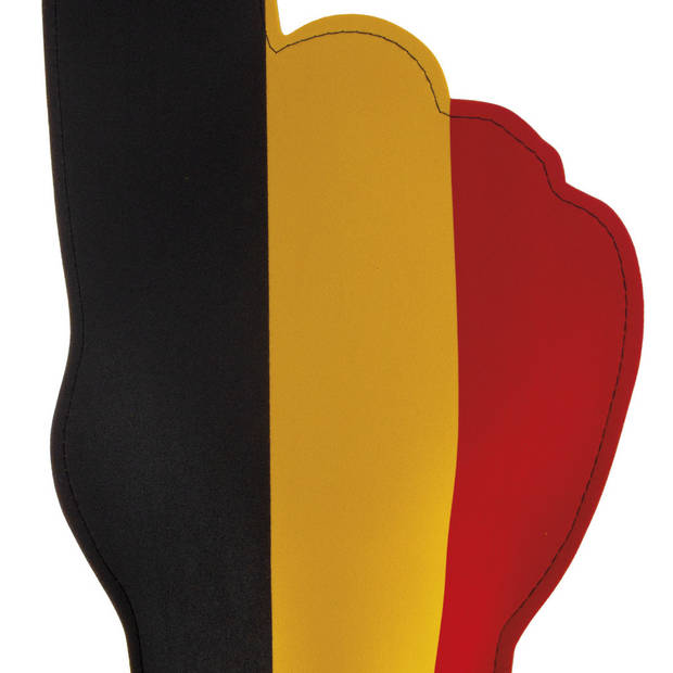 Funny Fashion Supporters feestartikelen - foam hand - vlag Belgie - 50 cm - Verkleedhandschoenen