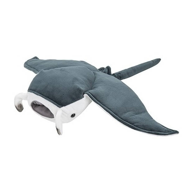 Grijze mantaroggen knuffels 53 cm knuffeldieren - Knuffel zeedieren