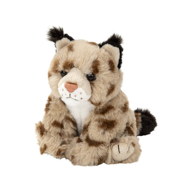 Pluche Lynx puppy knuffel van 14 cm - Knuffel bosdieren