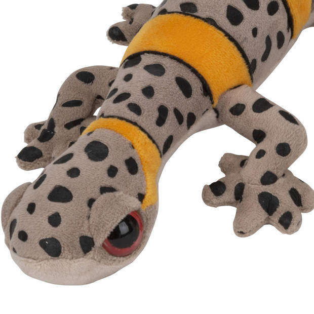 Nature Planet Knuffeldier Gekko Hagedis - pluche stof - premium knuffels - beige/geel - 62 cm - Knuffeldier