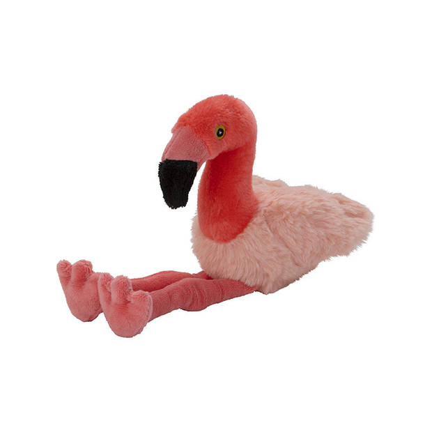 Pluche knuffel flamingo vogel van 26 cm - Vogel knuffels