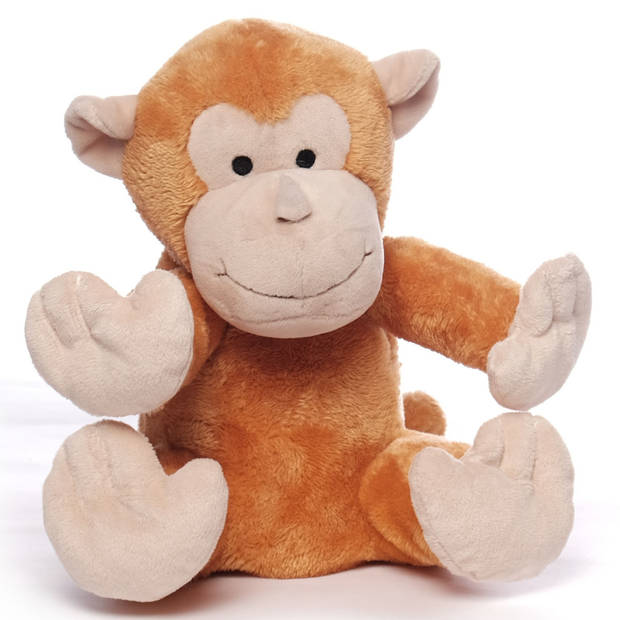 Bruine orang oetan heatpack/coldpack knuffels 26 cm knuffeldieren - Opwarmknuffels