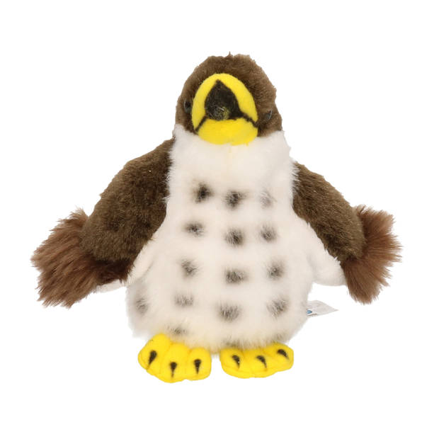 Pluche speelgoed havik knuffeldier 13 cm - Vogel knuffels