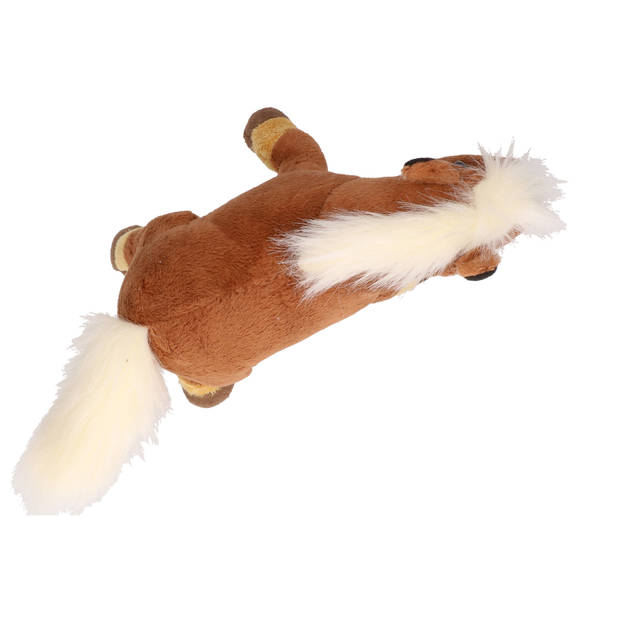 Pluche bruine paarden knuffel 26 cm speelgoed - Knuffel boederijdieren