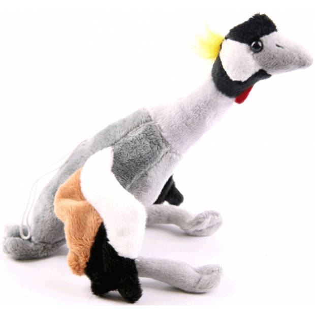 Pluche kraanvogel knuffel 30 cm - dieren vogel knuffeldieren - Vogel knuffels