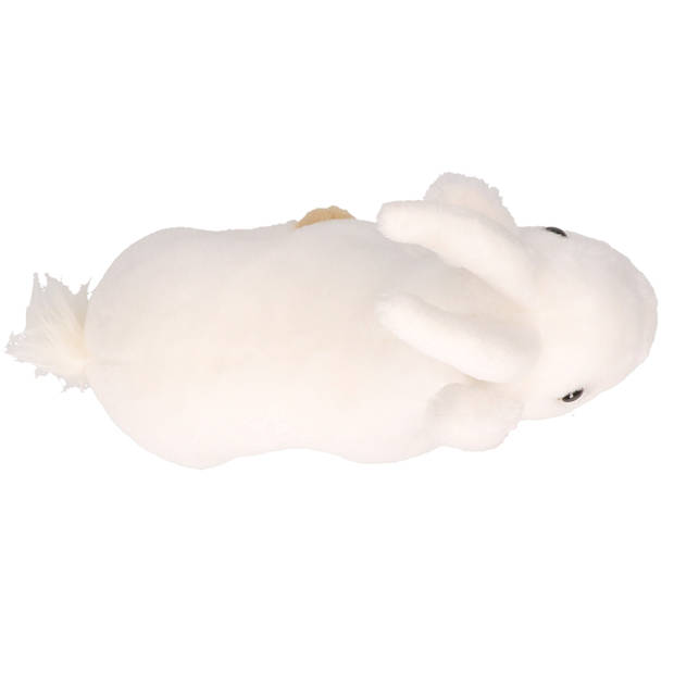 Witte pluche geit knuffel 22 cm - Knuffel boederijdieren