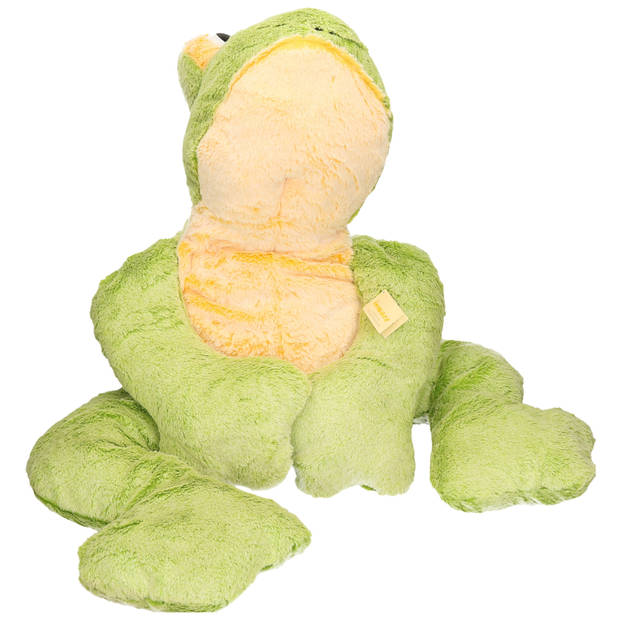 Knuffelparadijs groene mega kikker pluche knuffel - 97 cm - Knuffeldier