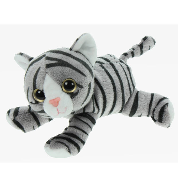 Pluche knuffel dieren Lapjes kat/poes van 18 cm - Knuffel huisdieren