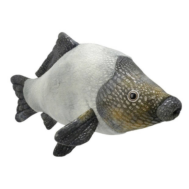 Grijze karper vissen knuffels 32 cm knuffeldieren - Knuffel zeedieren