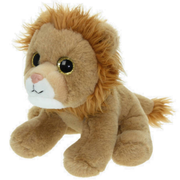 Pluche knuffel dieren mannetjes Leeuw van 25 cm - Knuffeldier