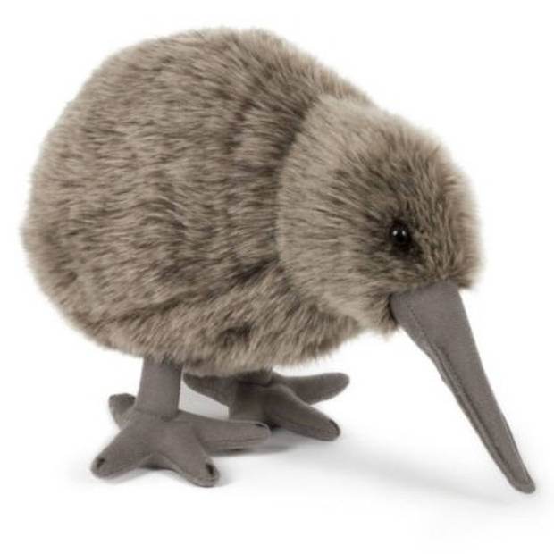 Pluche kiwi vogel knuffel - 20 cm - Vogels en dieren knuffels - knuffeldieren - voor kinderen - Vogel knuffels