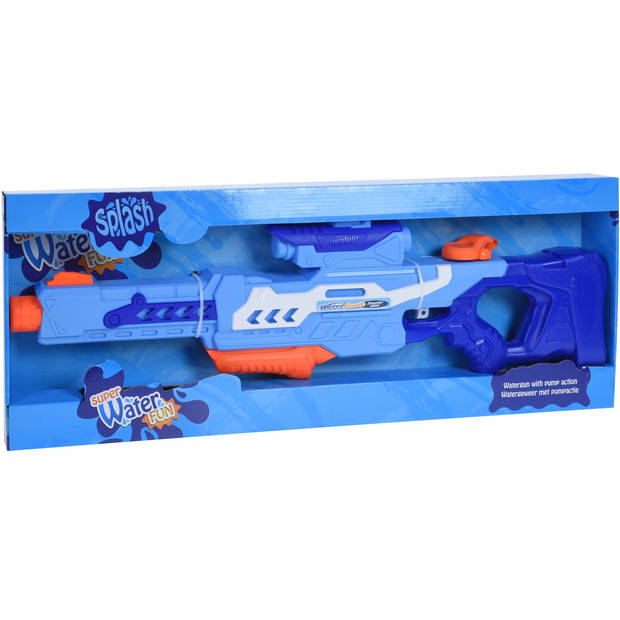 Grote waterpistool/geweer blauw van 77 cm - kinderspeelgoed buiten - Waterpistolen