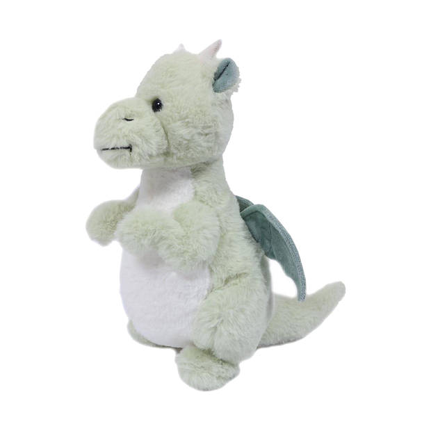 Pia Toys Knuffeldier Draak - zachte pluche stof - premium kwaliteit knuffels - groen - 30 cm - Knuffeldier