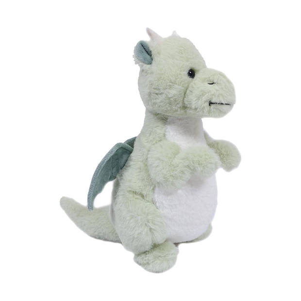 Pia Toys Knuffeldier Draak - zachte pluche stof - premium kwaliteit knuffels - groen - 30 cm - Knuffeldier