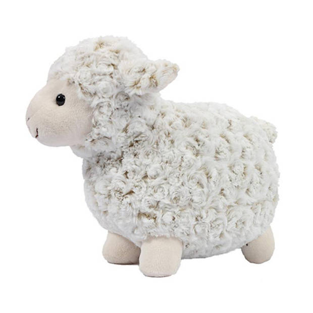 Pia Toys Knuffeldier Schaap/lammetje - zachte pluche stof - premium kwaliteit knuffels - wit - 35 cm - Knuffel boederijd