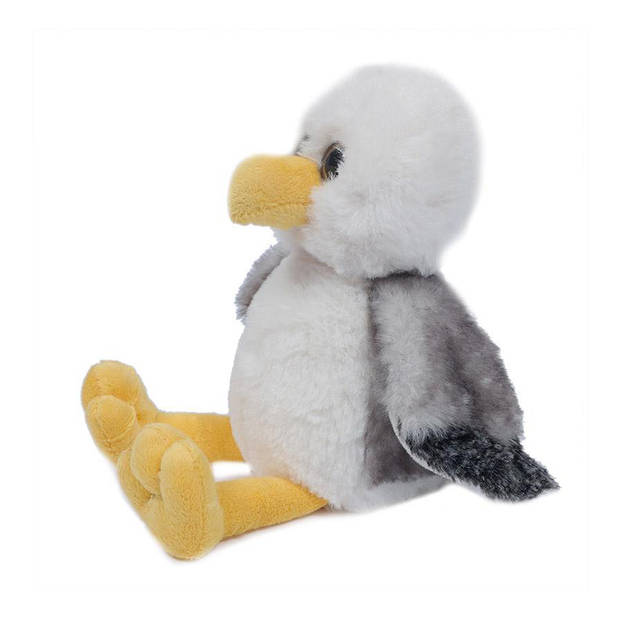 Pia Toys Knuffeldier Meeuw - zachte pluche stof - premium kwaliteit knuffels - Vogels - 16 cm - Vogel knuffels