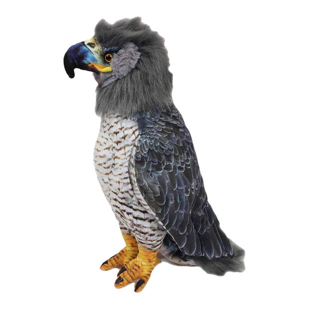 Pia Toys Knuffeldier Arend/Adelaar - grijs/wit - premium kwaliteit knuffels - Roofvogels - 36 cm - Vogel knuffels