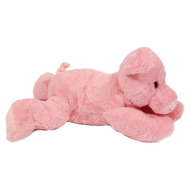 Pia Toys Knuffeldier Varken/biggetje - roze - pluche stof - premium kwaliteit knuffels - 50 cm - Knuffel boederijdieren