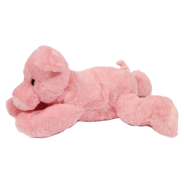 Pia Toys Knuffeldier Varken/biggetje - roze - pluche stof - premium kwaliteit knuffels - 50 cm - Knuffel boederijdieren