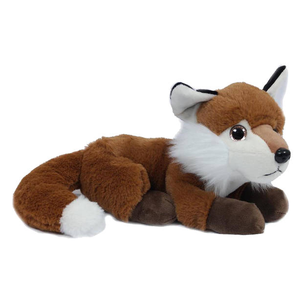 Pia Toys Knuffeldier Vos - donkerrood - pluche stof - premium kwaliteit knuffels - 20 cm - Knuffel bosdieren