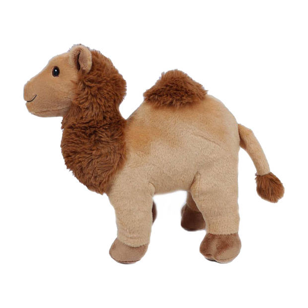 Pia Toys Knuffeldier Dromedaris - zachte pluche stof - premium kwaliteit knuffels - lichtbruin - 32 cm - Knuffeldier