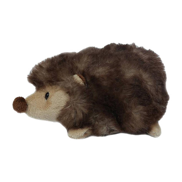 Pia Toys Knuffeldier Egel - zachte pluche stof - bruin - kwaliteit knuffels - 15 cm - Knuffeldier