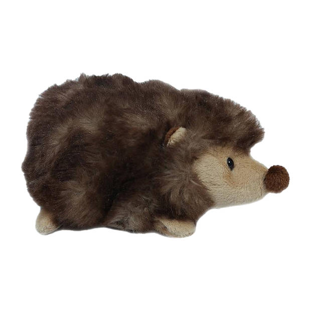 Pia Toys Knuffeldier Egel - zachte pluche stof - bruin - kwaliteit knuffels - 15 cm - Knuffeldier