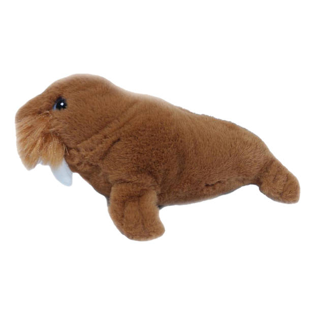 Pia Toys Knuffeldier Walrus - bruin - pluche stof - premium kwaliteit knuffels - 26 cm - Knuffel zeedieren