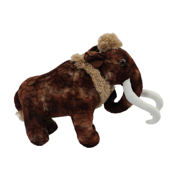 Pia Toys Knuffeldier Mammoet - zachte pluche stof - bruin - kwaliteit knuffels - 41 cm - Knuffeldier