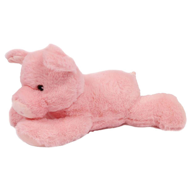 Pia Toys Knuffeldier Varken/biggetje - roze - pluche stof - premium kwaliteit knuffels - 30 cm - Knuffel boederijdieren