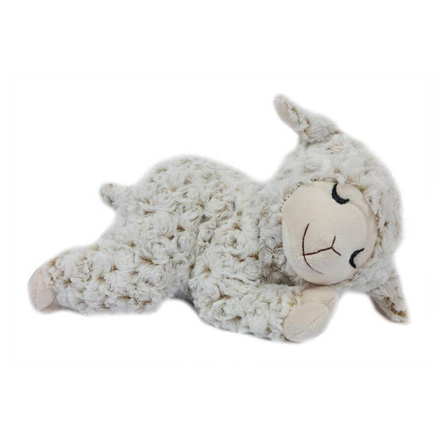 Pia Toys Knuffeldier Schaap/lammetje - zachte pluche stof - premium kwaliteit knuffels - wit - 28 cm - Knuffel boederijd